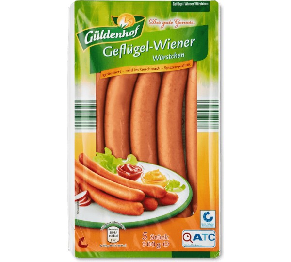 Geflügel-Wiener Aldi Güldenhof / Test: im Würstchen 1,9 gut Nord
