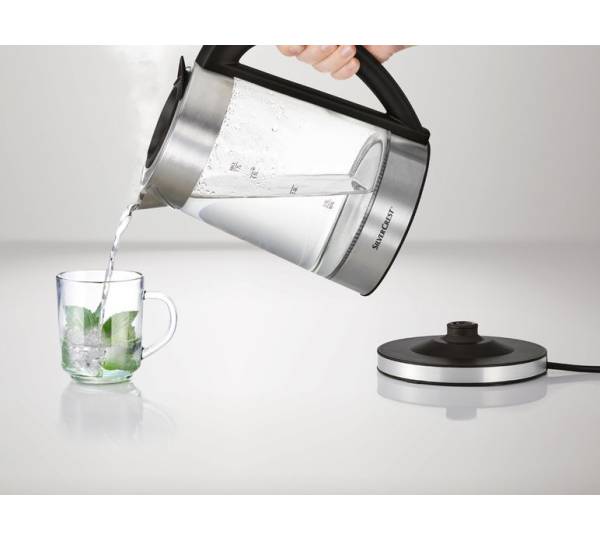 Lidl / Silvercrest Wasserkocher (1,7 Liter) | Buntes Farbspiel beim  Wasserkochen