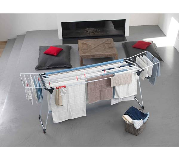 Wäscheständer drei 1,6 gut mit bis zu Vileda Infinity: Platz Erweiterbarer für | Wäscheladungen