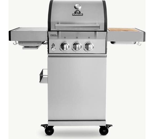 Burnhard Fred Jr. Deluxe 1,7 gut Kompakter Gasgrill für Fleischliebhaber