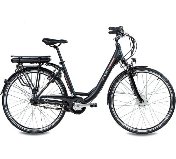 fashion line citybike The Black & Tan : City Bikes & Dutch Bicycles Wanderer E-Trekkingbike E-Tourer I-F360+ Secondary: Protein Farbe:DARK BLUE SKID AND WEAR