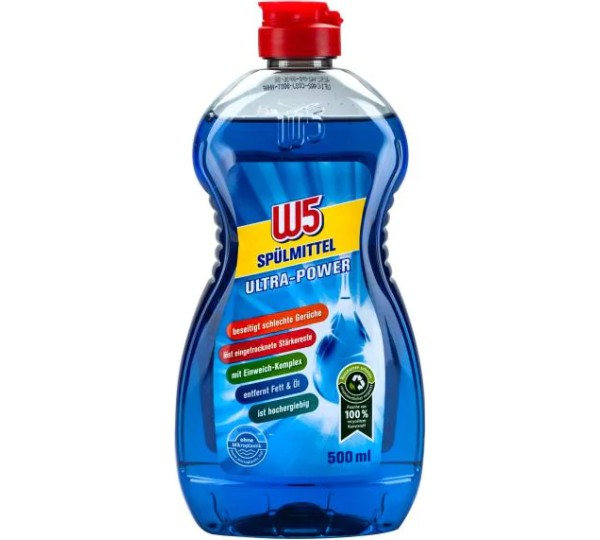 Lidl / W5 Ultra Power im Test 1,9 gut Gut getestetes Spülmittel zum DiscounterPreis