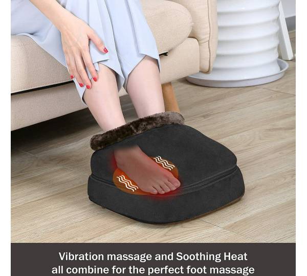 Snailax SL-522V: 2,0 gut | Flauschiger Fuwrmer mit Massagefunktion