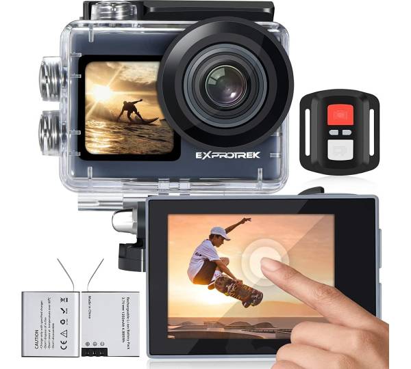 Exprotrek Action Cam 4K Gute Ausstattung, hohe Bild und Videoauflösung