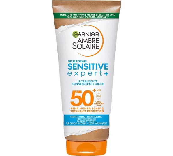 Unsere Sensitive | 50+ Test Solair Expert+ Analyse zur im Sonnenmilch Ambre Garnier LSF
