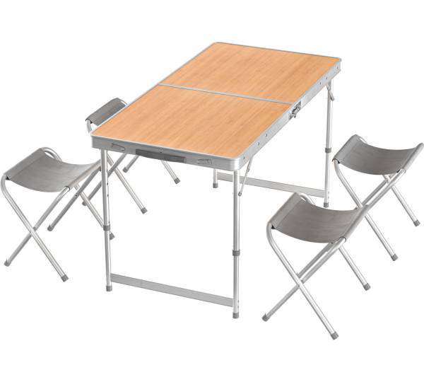 Lidl / Rocktrail Campingtisch, mit 4 Hockern, faltbar | Sitzgruppe fr  unterwegs