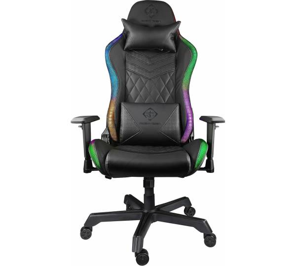 Deltaco RGB Gamingstuhl Günstiger Gaming-Stuhl mit RGB-Beleuchtung