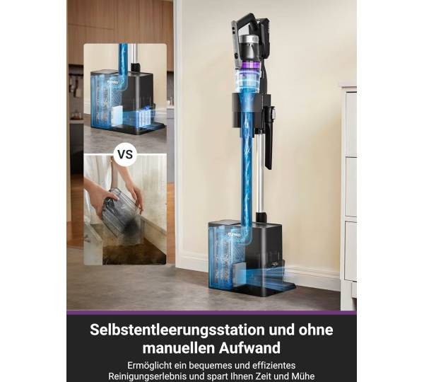 Eureka Stylus Elite Staubsauger – Kabelloser Akku-Staubsauger Mit Selbstentleerender Station