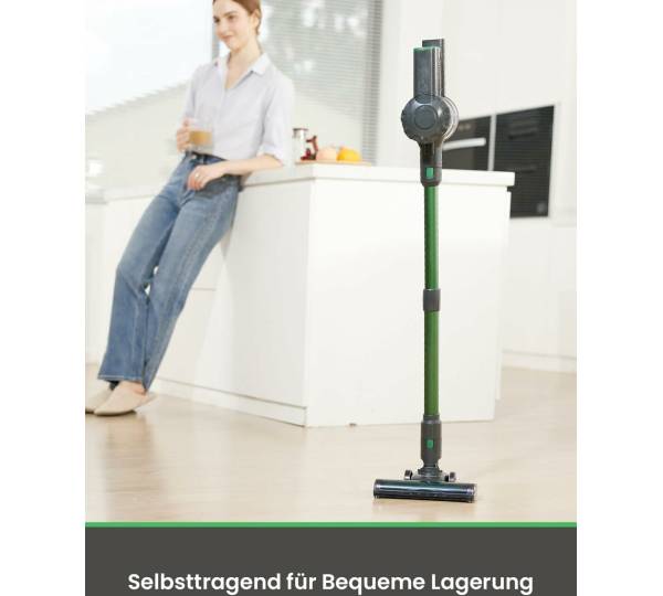 IAB Akku Staubsauger,6 In 1 Staubsauger Kabellos,25000Pa Starke Saugleistung Kabelloser