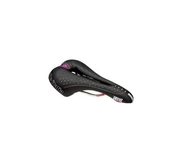 Selle De Vélo Femme Selle Italia Diva Gel Flow - Confort Gel, Trou Central Flow, Rails Manganèse - Pour Route, Ville, VTT