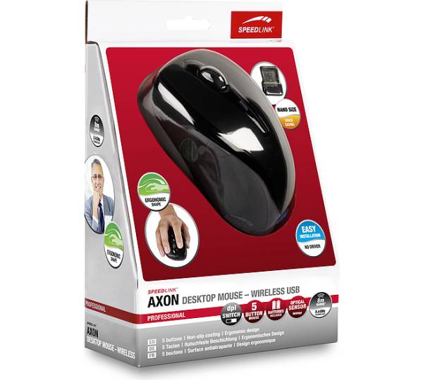 SpeedLink Maus schnurlos kabellose | Maus Desktop Funktionstüchtige Axon