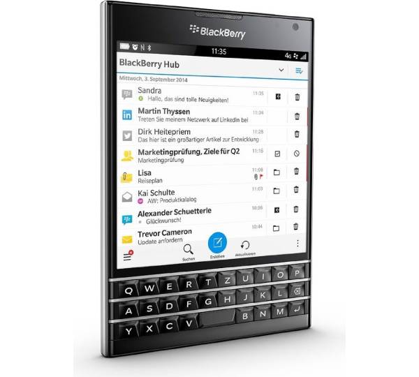 Blackberry PASSPORT 32 GB / 3 GB - Smartphone - weiß Smartphone (4,5 Zoll), Rückkamera 13 Megapixel Blackberry PASSPORT 32 GB / 3 GB - Smartphone - weiß Smartphone (4,5 Zoll), Rückkamera 13 Megapixel