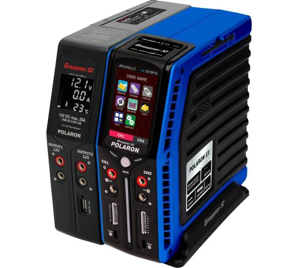 Chargeur Graupner Polaron Pro-Combo (version Bleue) - Neuf Sous Blister