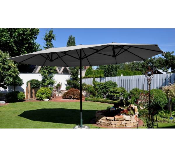 Leco Oval-Schirm: 2,0 gut | Stabile Alternative für den großen Gartentisch