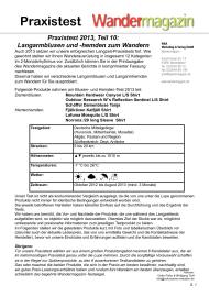 Wandermagazin: Praxistest 2013, Teil 10: Langarmblusen und -hemden zum Wandern (Ausgabe: Nr. 173 (November/Dezember 2013))