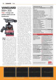 FOTOTEST: Stativköpfe bis 300 € (Ausgabe: 2)