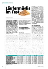 RUNNING: Läufermüslis im Test (Ausgabe: 2)
