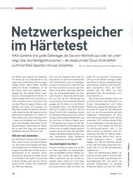 AndroidWelt: Netzwerkspeicher im Härtetest (Ausgabe: 1/2014 (Januar/Februar))