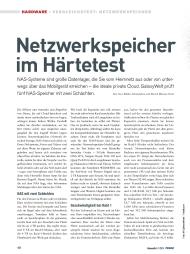 GalaxyWelt: Netzwerkspeicher im Härtetest (Ausgabe: 1/2014 (Januar/Februar))