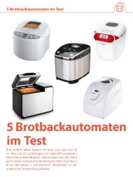 Technik zu Hause.de: 5 Brotbackautomaten im Test (Vergleichstest)
