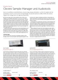 Beat: Clevere Sample-Manager und Audiotools (Ausgabe: 8)