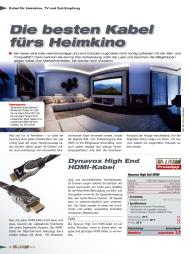 Hifi- & TV-Kabel: Die besten Kabel fürs Heimkino (Ausgabe: 1/2013 (Januar-März 2014))