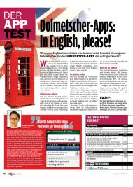 Computer Bild: Dolmetscher-Apps: In English, please! (Ausgabe: 18)