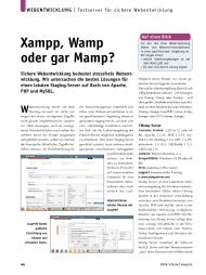 Internet Magazin: Xampp, Wamp oder gar Mamp? (Ausgabe: 6)