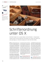 Macwelt: Schriftenordnung unter OS X (Ausgabe: 8)
