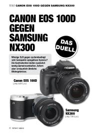 FOTOHITS: Canon EOS 100D gegen Samsung NX300 (Ausgabe: 6)
