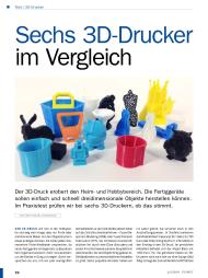 PC-WELT: Sechs 3D-Drucker im Vergleich (Ausgabe: 11)