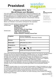 Wandermagazin: Beinkleider für den Sommer (Ausgabe: Nr. 177 (Juli/August 2014))