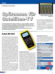Sat Empfang: Spürnasen für Satelliten-TV (Ausgabe: 1)