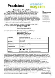 Wandermagazin: Praxistest 2014, Teil 7: Multifunktions-Halbschuhe zum Wandern (Ausgabe: Nr. 178 (September/Oktober 2014))