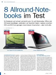 PC-WELT: 8 Allround-Notebooks (Ausgabe: 1)