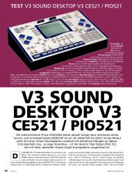 OKEY: V3 Sound Desktop V3 CE521 / PIO521 (Ausgabe: Nr. 123 (März/April 2015))