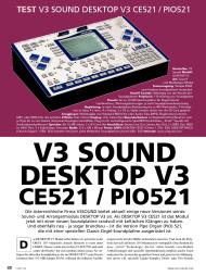 OKEY: V3 Sound Desktop V3 CE521 / PIO521 (Ausgabe: Nr. 123 (März/April 2015))