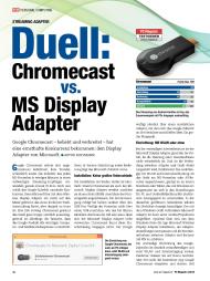 PC Magazin/PCgo: Duell: Chromecast vs. MS Display Adapter (Ausgabe: 4)