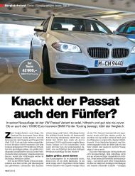 auto motor und sport: Knackt der Passat auch den Fünfer? (Ausgabe: 5)