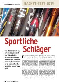 Deutsche Tennis Zeitung: Sportliche Schläger (Ausgabe: 2)
