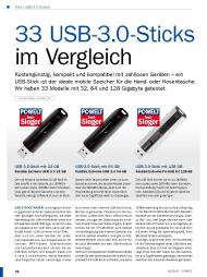 PC-WELT: 33 USB-3.0-Sticks im Vergleich (Ausgabe: 6)