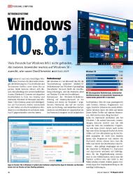 PC Magazin/PCgo: Windows 10 vs. 8.1 (Ausgabe: 8)