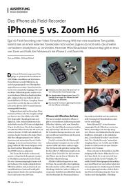videofilmen: iPhone 5 vs. Zoom H6 (Ausgabe: 3)