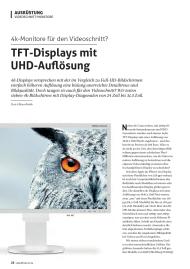 videofilmen: TFT-Displays mit UHD-Auflösung (Ausgabe: 6)