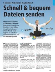 Computer - Das Magazin für die Praxis: Schnell & bequem Dateien senden (Ausgabe: 9)