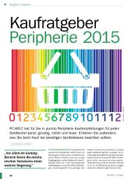 PC-WELT: Kaufratgeber: Peripherie 2015 (Ausgabe: 10)