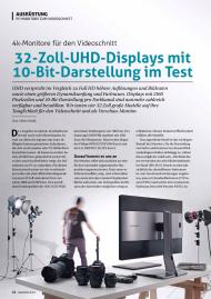 videofilmen: 32-Zoll-UHD-Displays mit 10-Bit-Darstellung im Test (Ausgabe: 3)