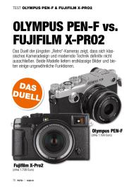 FOTOHITS: Olympus PEN-F vs. Fujifilm X-Pro 2 (Ausgabe: 4)