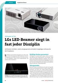 com! professional: LGs LED-Beamer siegt in fast jeder Disziplin (Ausgabe: 3)