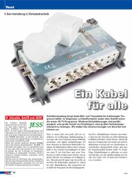Sat Empfang: Ein Kabel für alle (Ausgabe: 3)